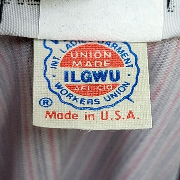 Vintage 70s Queen Casuals Womens M Striped Button Front Long Sleeve Blouse - Picture 8 of 8
